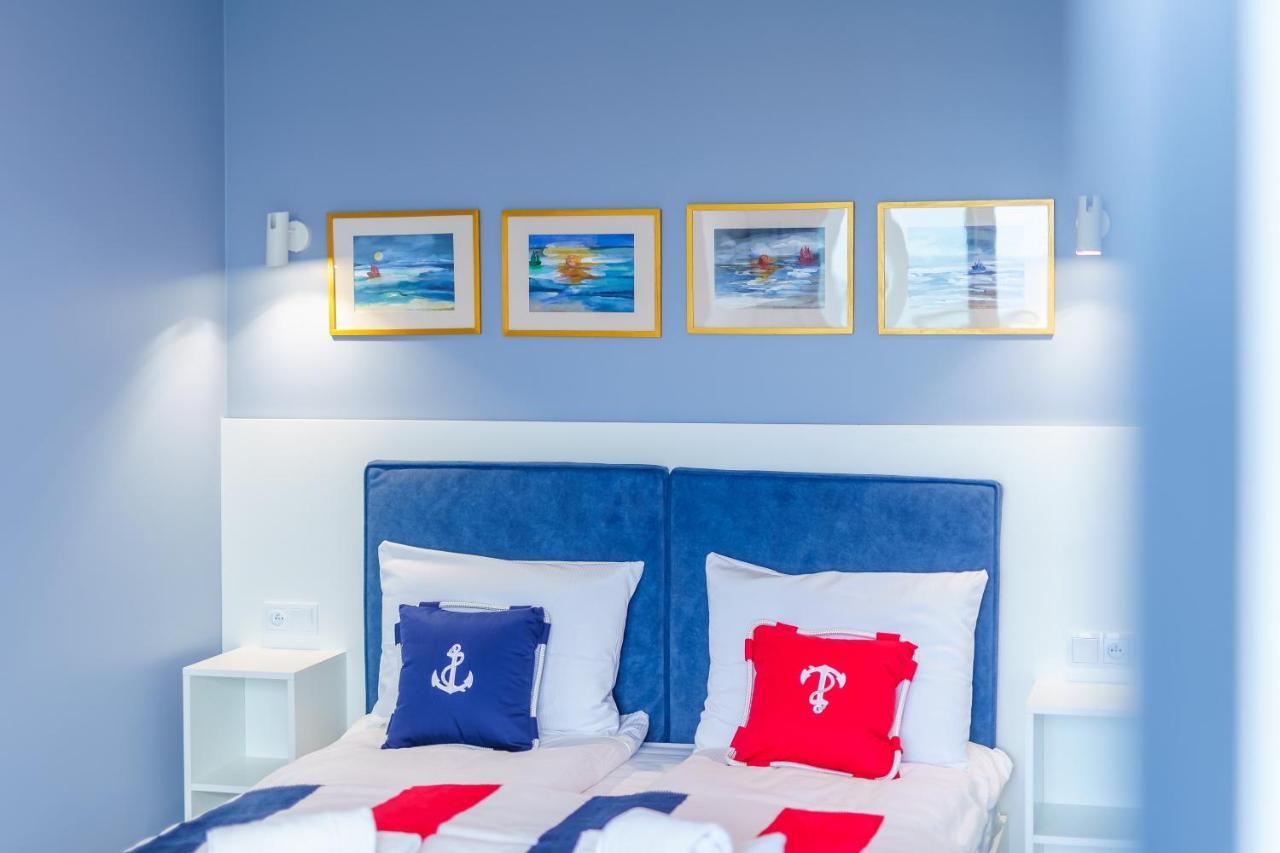 Apartament Kapitanski Z Widokiem Na Morze 4 Pietro - By Perlowa Przystan Rent Sianozety Bagian luar foto