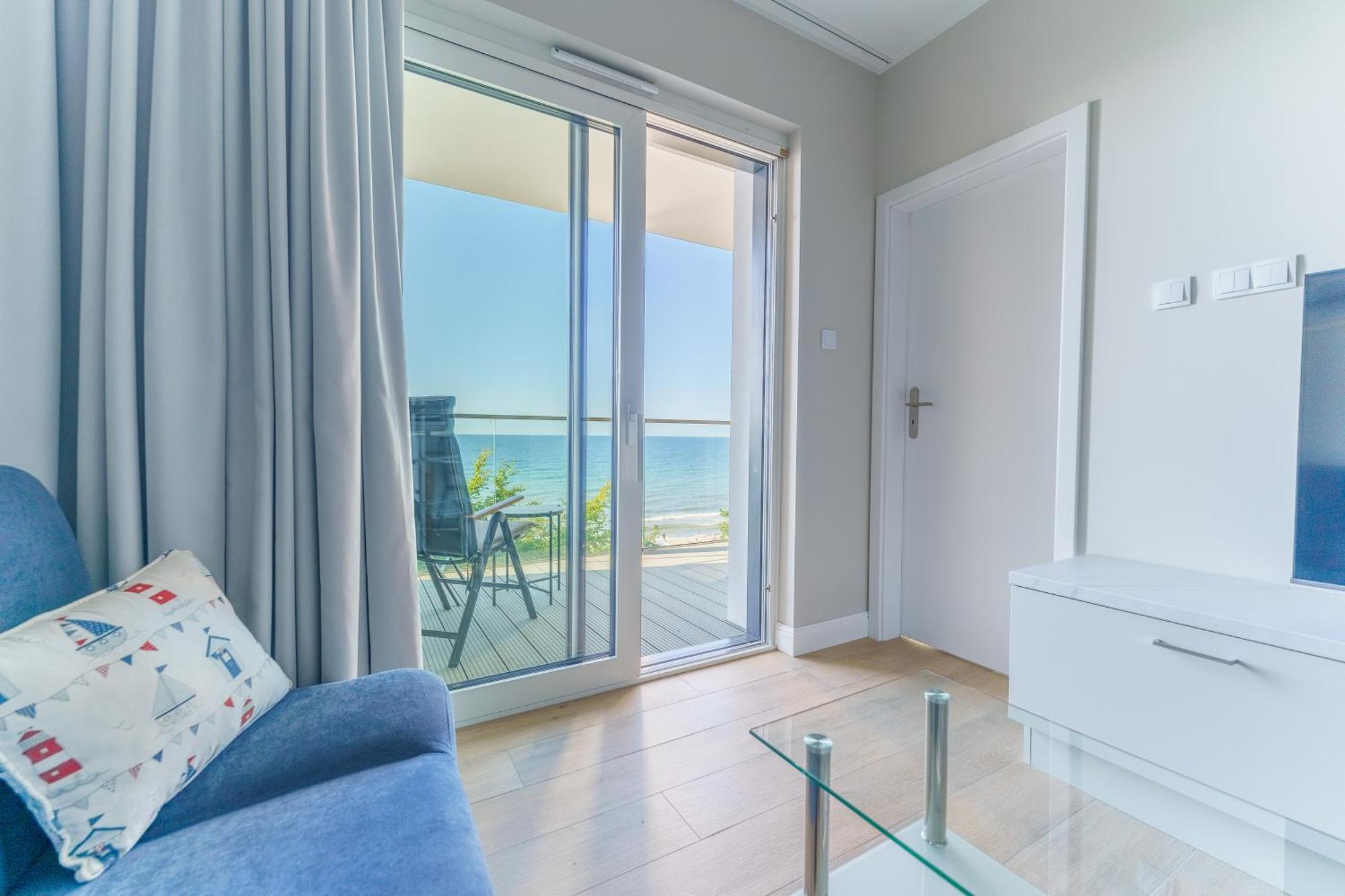 Apartament Kapitanski Z Widokiem Na Morze 4 Pietro - By Perlowa Przystan Rent Sianozety Bagian luar foto