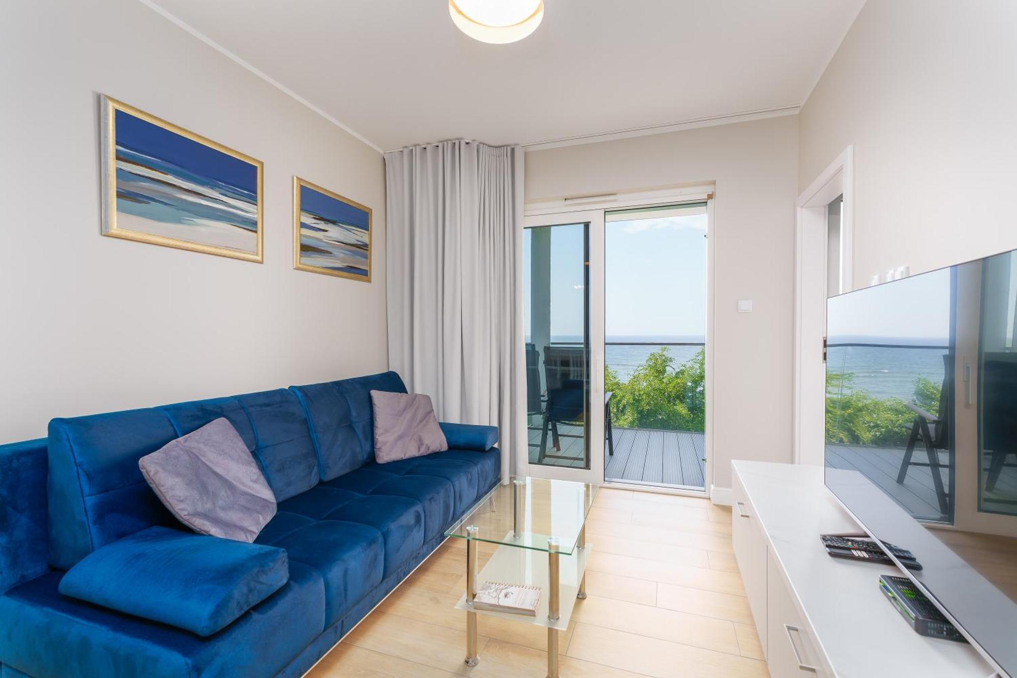 Apartament Kapitanski Z Widokiem Na Morze 4 Pietro - By Perlowa Przystan Rent Sianozety Bagian luar foto